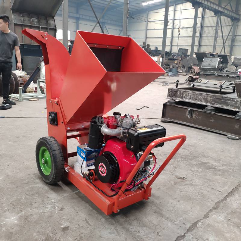 小型手推式碎枝機(jī)小型柴油機(jī)碎枝機(jī)園林碎枝機(jī)